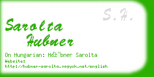 sarolta hubner business card